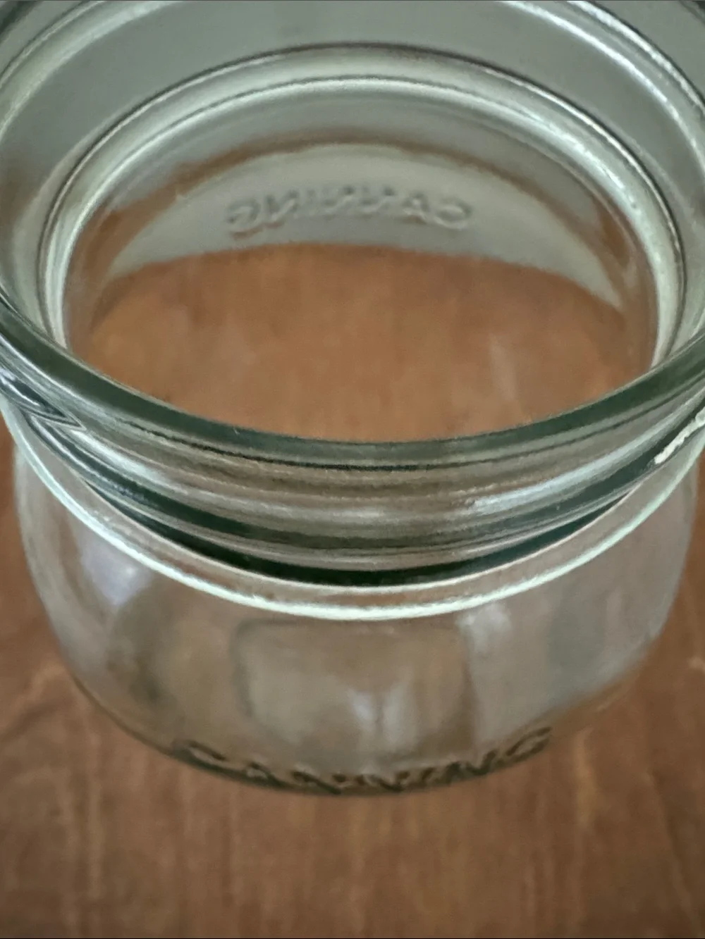 AZURE CANNING MT HOOD OREGON 12 QUART GLASS JARS INWARD ETCH REGULAR BOXED CASE